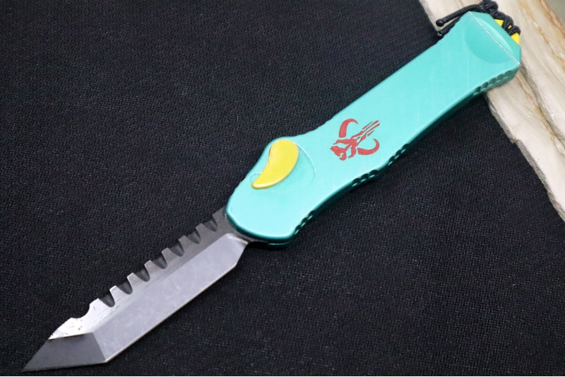 Heretic Knives Hydra Bounty Hunter Single Action OTF - Black Tanto Blade / CPM-Magnacut Steel / Bounty Hunter Anodized Aluminum Handle H006-6A-BOUNTY