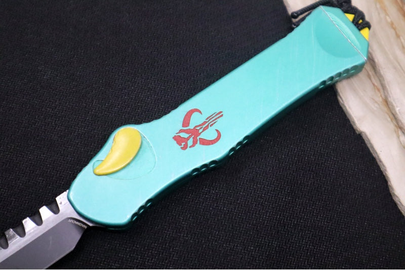 Heretic Knives Hydra Bounty Hunter Single Action OTF - Black Tanto Blade / CPM-Magnacut Steel / Bounty Hunter Anodized Aluminum Handle H006-6A-BOUNTY