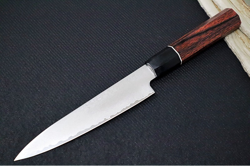 KIWAMI - 6" Petty Knife - Aus 8 Damascus - Pakkawood Octagon Handle - Made in Seki City, Japan - Northwest Knives
