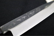 Kikuichi of Japan Kuro Series - 6" Petty Knife - White #2 Carbon Steel - Octagonal Walnut Handle - Water Buffalo Horn Ferrule - Handcrafted in Nara Japan - Northwest Knives