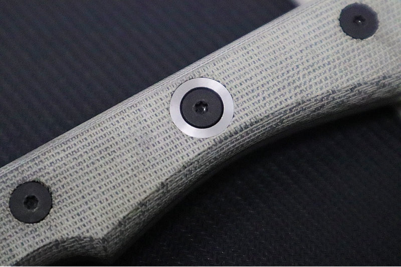 Messermeister - Overland Chef 8" Scalloped Slicer Knife - Nitro-B Blade Steel - Ultra-Rough Raw Canvas Micarta Handle - Handcrafted in Maniago, Italy