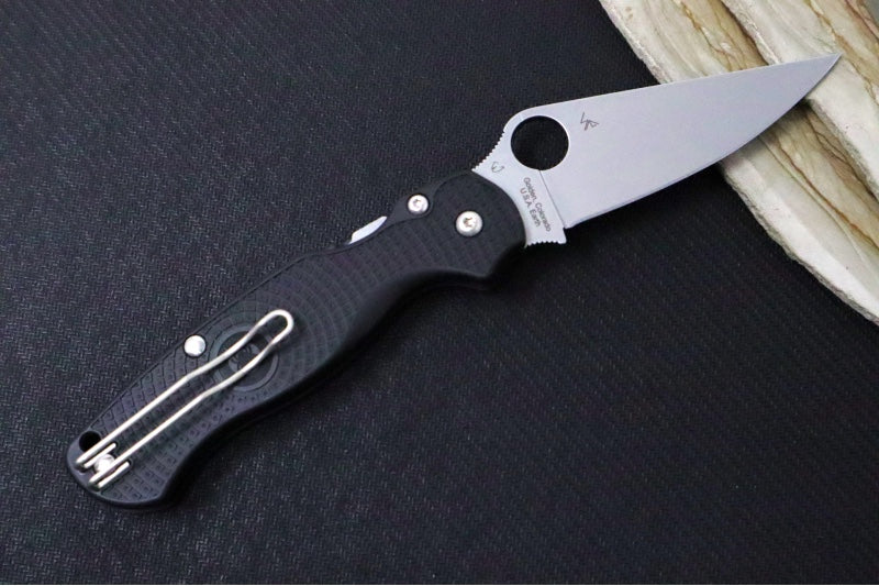 Spyderco Paramilitary 2 Lightweight - Black FRN Handle / Satin Blade / BD1N Steel - C81PBK2 - Northwest Knives
