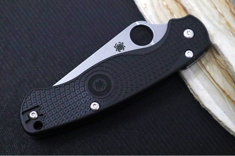 Spyderco Paramilitary 2 Lightweight - Black FRN Handle / Satin Blade / BD1N Steel - C81PBK2