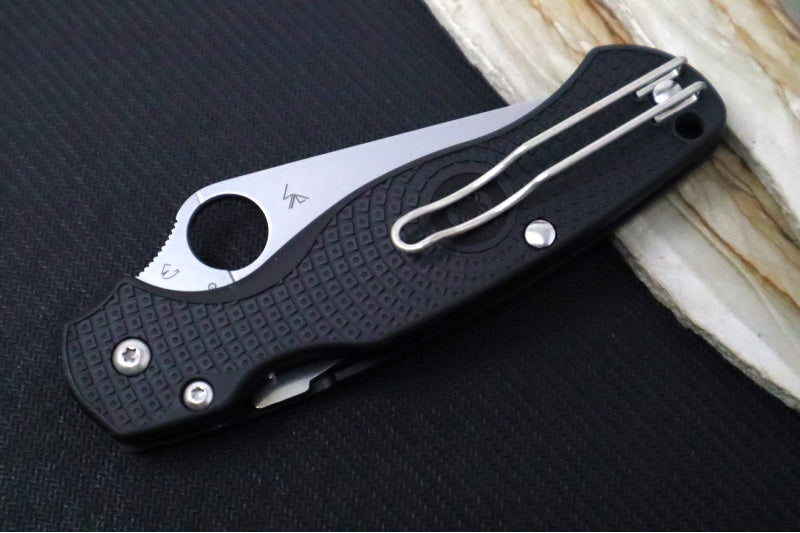 Spyderco Paramilitary 2 Lightweight - Black FRN Handle / Satin Blade / BD1N Steel - C81PBK2