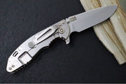 Rick Hinderer Knives XM-18 - 3.25" - Spearpoint Blade / Stonewashed Finish / CPM-S45VN / Red G-10 & Titanium Handle - Northwest Knives