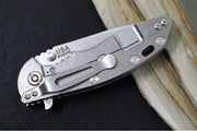 Rick Hinderer Knives XM-18 - 3.25" - Spearpoint Blade / Stonewashed Finish / CPM-S45VN / Coyote Tan G-10 & Titanium Handle - Northwest Knives