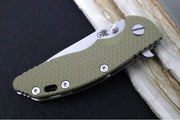 Rick Hinderer Knives XM-18 - 3.25" - Spearpoint Blade / Stonewashed Finish / CPM-S45VN / Coyote Tan G-10 & Titanium Handle - Northwest Knives