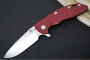 Rick Hinderer Knives XM-18 - 3.25" - Spearpoint Blade / Bronzed Stonewashed Finish / CPM-S45VN / Red G-10 & Titanium Handle - Northwest Knives