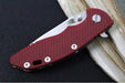 Rick Hinderer Knives XM-18 - 3.25" - Spearpoint Blade / Bronzed Stonewashed Finish / CPM-S45VN / Red G-10 & Titanium Handle - Northwest Knives