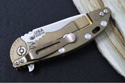 Rick Hinderer Knives XM-18 - 3.25" - Spearpoint Blade / Bronzed Stonewashed Finish / CPM-S45VN / Red G-10 & Titanium Handle - Northwest Knives