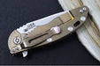 Rick Hinderer Knives XM-18 - 3.25" - Spearpoint Blade / Bronzed Stonewashed Finish / CPM-S45VN / Red G-10 & Titanium Handle - Northwest Knives