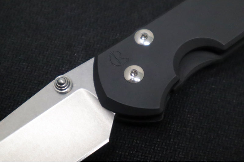 Chris Reeve Knives Large Sebenza 31 NWK Exclusive - Drop Point Blade / CPM-Magnacut Steel / Armor Black Cerakote Handle / Charcoal Lanyard L31-1734 - Northwest Knives