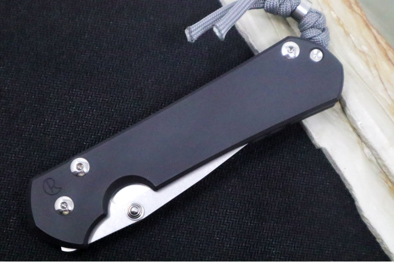 Chris Reeve Knives Large Sebenza 31 NWK Exclusive - Drop Point Blade / CPM-Magnacut Steel / Armor Black Cerakote Handle / Charcoal Lanyard L31-1734