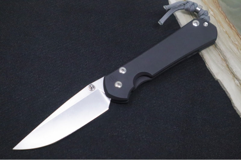 Chris Reeve Knives Large Sebenza 31 NWK Exclusive - Drop Point Blade / CPM-Magnacut Steel / Armor Black Cerakote Handle / Charcoal Lanyard L31-1734