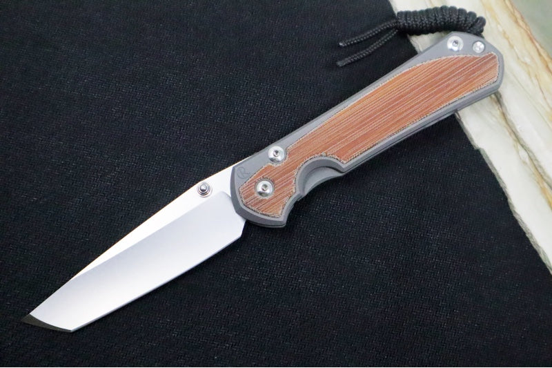 Chris Reeve Large Sebenza 31 - Tanto Blade / CPM-Magnacut Steel / Natural Micarta Inlay L31-1230