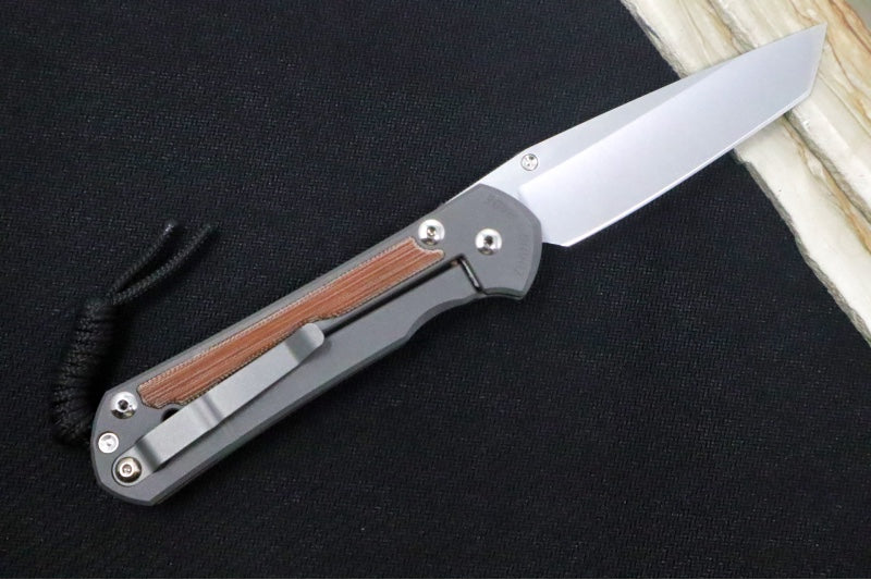 Chris Reeve Large Sebenza 31 - Tanto Blade / CPM-Magnacut Steel / Natural Micarta Inlay L31-1230