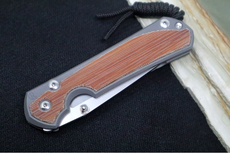 Chris Reeve Large Sebenza 31 - Tanto Blade / CPM-Magnacut Steel / Natural Micarta Inlay L31-1230