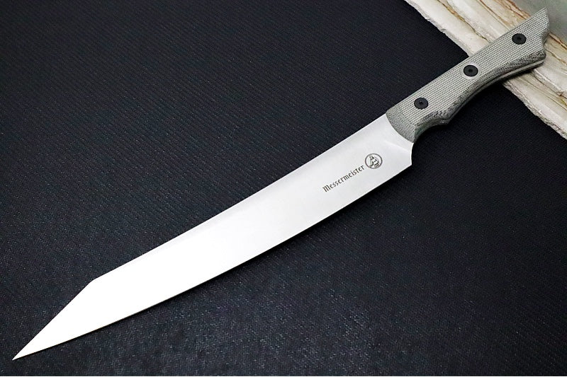Messermeister - Overland Chef 9" Carving Knife - Nitro-B Blade Steel - Ultra-Rough Raw Canvas Micarta Handle - Handcrafted in Maniago, Italy