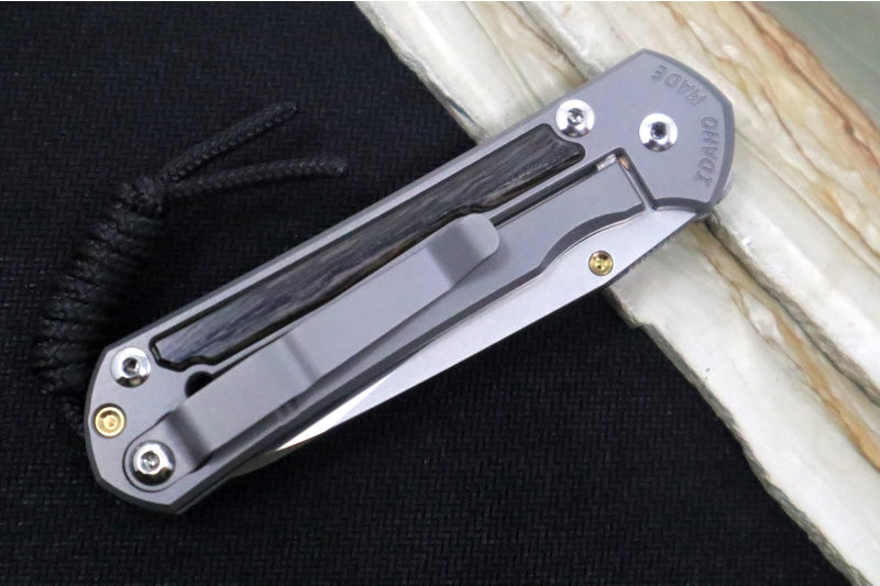 Chris Reeve Knives Small Sebenza 31 - Insingo Blade / Bog Oak Inlay / CPM-Magnacut (A2) S31-1124 - Northwest Knives