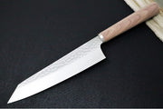 KIWAMI - 7" Bunka Knife - Tsuchime San-Mai VG-10 Steel - Rounded Wood Handle - Made in Seki City, Japan - Northwest Knives