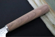 KIWAMI - 7" Bunka Knife - Tsuchime San-Mai VG-10 Steel - Rounded Wood Handle - Made in Seki City, Japan - Northwest Knives