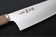 KIWAMI - 7" Bunka Knife - Tsuchime San-Mai VG-10 Steel - Rounded Wood Handle - Made in Seki City, Japan - Northwest Knives
