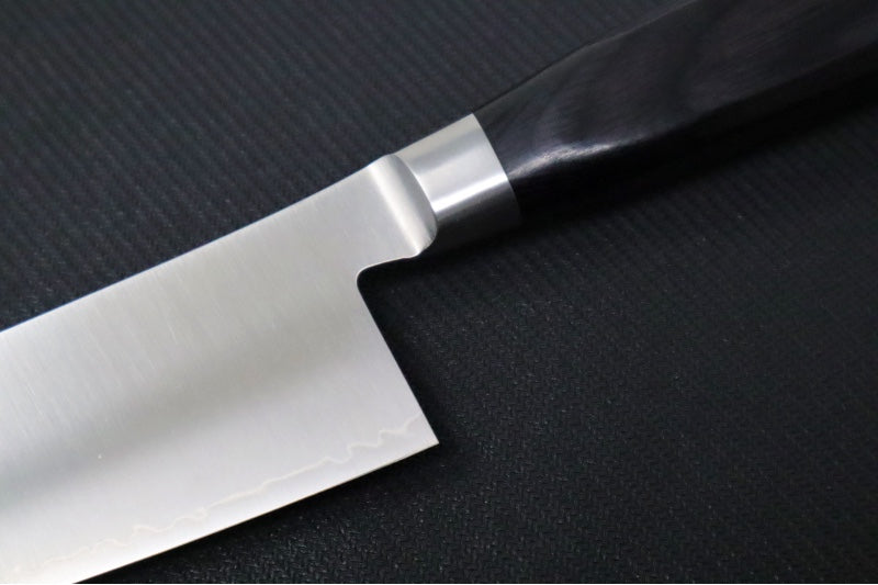KIWAMI - 8.25" Gyoto Knife - San Mai ZDP189 - Black Pakkawood Handle - Made in Seki City, Japan