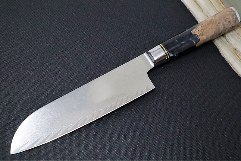 Garage Sale NWK Storm Series - 7" Santoku Knife - Layered VG10 Steel - Northwest Knives