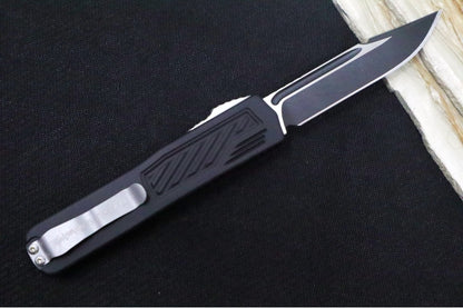 Guardian Tactical Scout OTF - Black Anodized Aluminum Handle / Black 2-Toned Single Edge Blade 143211