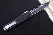 Guardian Tactical Scout OTF - Black Anodized Aluminum Handle / Black 2-Toned Single Edge Blade 143211 - Northwest Knives