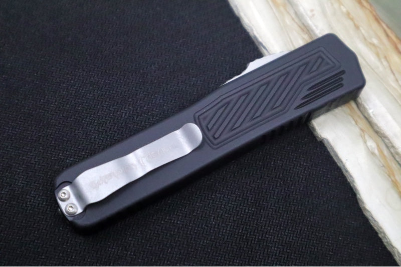 Guardian Tactical Scout OTF - Black Anodized Aluminum Handle / Black 2-Toned Single Edge Blade 143211