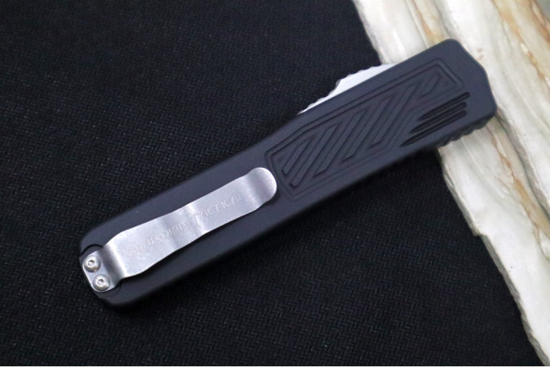 Guardian Tactical Scout OTF - Black Anodized Aluminum Handle / Stonewashed Single Edge Blade 143511