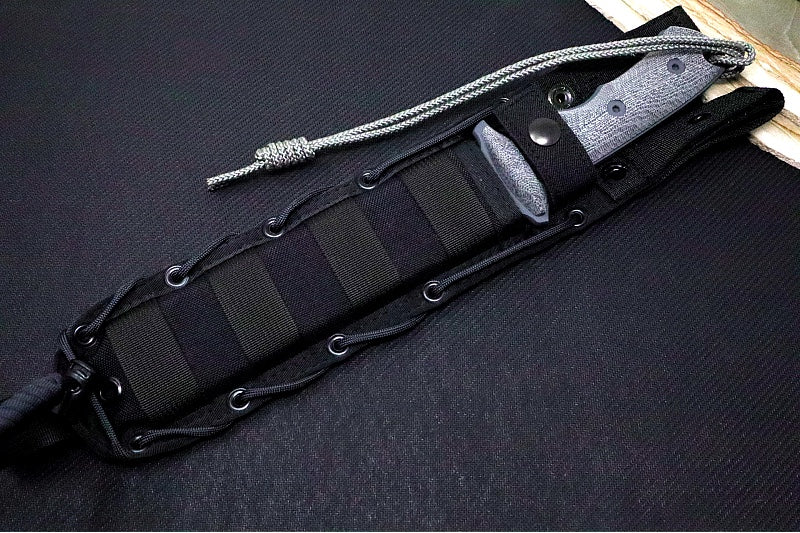 Chris Reeve Knives Green Beret 7" Fixed Blade - Partial Serrated Blade - Black GB7-1001 - Northwest Knives