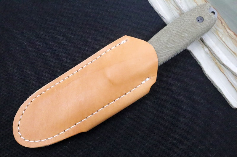 Bradford Knives Guardian 3.5 - 3D OD Green Micarta Handle / Stonewash CPM-3V Blade / Tanto Grind 3.5T-102-3V