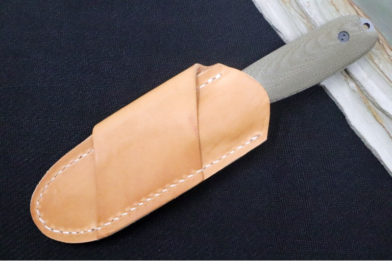 Bradford Knives Guardian 3.5 - 3D OD Green Micarta Handle / Stonewash CPM-3V Blade / Tanto Grind 3.5T-102-3V