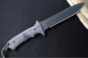 Chris Reeve Knives Green Beret 7" Fixed Blade - Plain Edge Blade - Black GB7-1000 - Northwest Knives