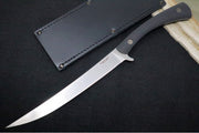 Bradford Knives Fillet N690 - 3D Black Microtextured G-10 Handle / N690 Blade / Full Height Flat Grind FILLET-201-N690 - Northwest Knives