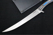 Bradford Knives Fillet N690 - 3D Blue Microtextured G-Wood Handle / N690 Blade / Full Height Flat Grind FILLET-200-N690 - Northwest Knives