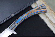 Bradford Knives Fillet N690 - 3D Blue Microtextured G-Wood Handle / N690 Blade / Full Height Flat Grind FILLET-200-N690 - Northwest Knives