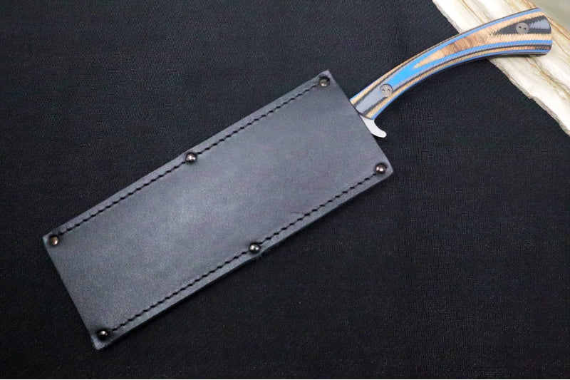 Bradford Knives Fillet N690 - 3D Blue Microtextured G-Wood Handle / N690 Blade / Full Height Flat Grind FILLET-200-N690