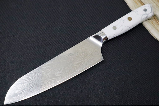 Garage Sale NWK Granite Series - 7" Santoku Knife - Layered VG10 Steel - Northwest Knives
