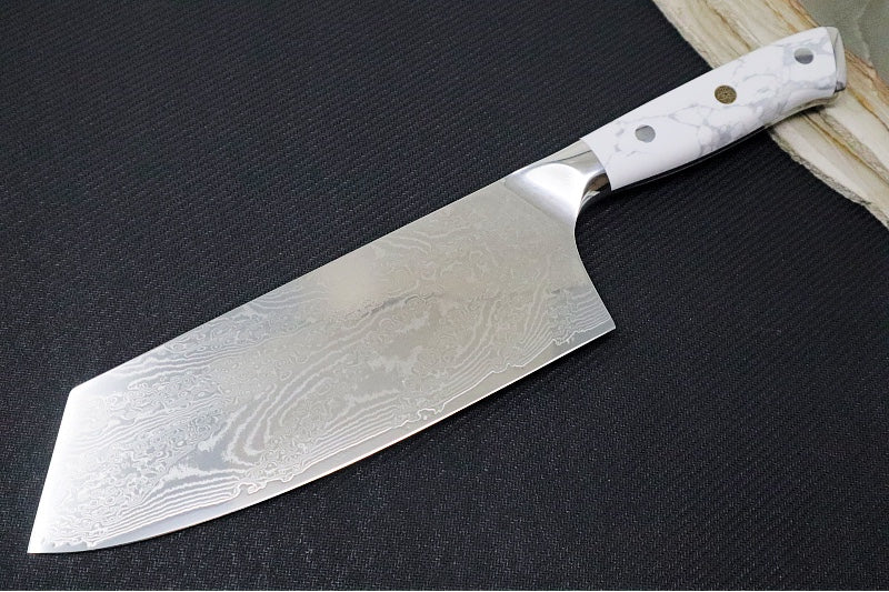 Garage Sale NWK Granite Series - 8" Chinese Cleaver Knife - Layered VG10 Steel - Northwest Knives