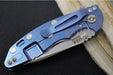 Rick Hinderer Knives XM-18 - 3.25" - Spearpoint Blade / Stonewashed Finish / CPM-S45VN / Blue & Black G-10 & Blue Stonewashed Titanium Handle - Northwest Knives