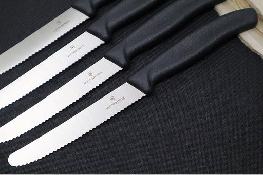 Garage Sale Victorinox Swiss Army - 6 Piece Steak Set - 4.5" Round Tip Serrated Blades - Northwest Knives