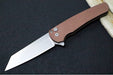 Pro Tech Malibu Flipper - Flat Dark Earth Anodized Aluminum Handle / Reverse Tanto Blade / CPM-Magnacut Steel / Stonewashed Finish 5401-FDE - Northwest Knives