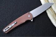 Pro Tech Malibu Flipper - Flat Dark Earth Anodized Aluminum Handle / Reverse Tanto Blade / CPM-Magnacut Steel / Stonewashed Finish 5401-FDE - Northwest Knives
