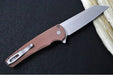 Pro Tech Malibu Flipper - Flat Dark Earth Anodized Aluminum Handle / Reverse Tanto Blade / CPM-Magnacut Steel / Stonewashed Finish 5401-FDE - Northwest Knives