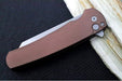Pro Tech Malibu Flipper - Flat Dark Earth Anodized Aluminum Handle / Reverse Tanto Blade / CPM-Magnacut Steel / Stonewashed Finish 5401-FDE - Northwest Knives