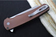 Pro Tech Malibu Flipper - Flat Dark Earth Anodized Aluminum Handle / Reverse Tanto Blade / CPM-Magnacut Steel / Stonewashed Finish 5401-FDE - Northwest Knives