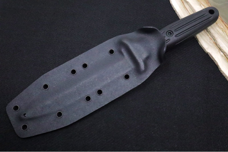 Boker Applegate-Fairbairn Black Fixed Blade - 440C Steel / Dagger Blade / Black Synthetic Handle Scales 120543B